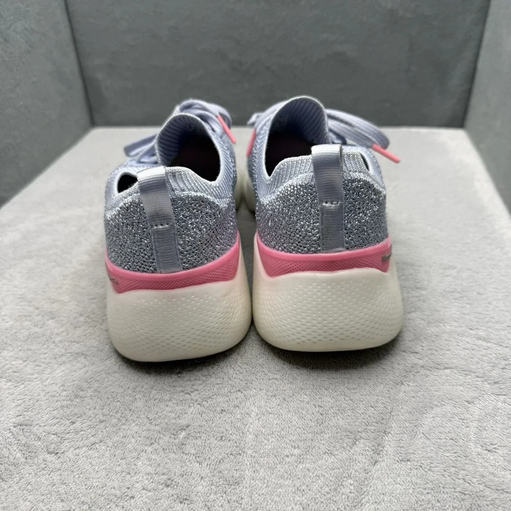 Skechers GO WALK Massage Fit Upsurge Gray Pink Sneakers Women 7.5 124905